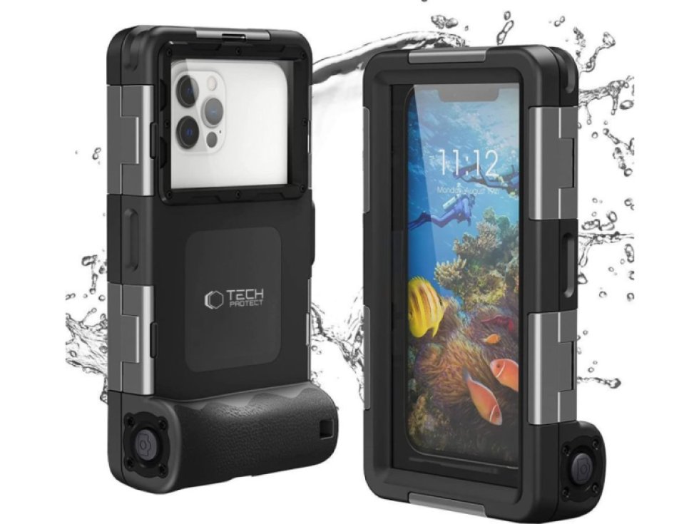 Univerzální voděodolné pouzdro - Tech-Protect, IPX8 Diving Waterproof Case Black