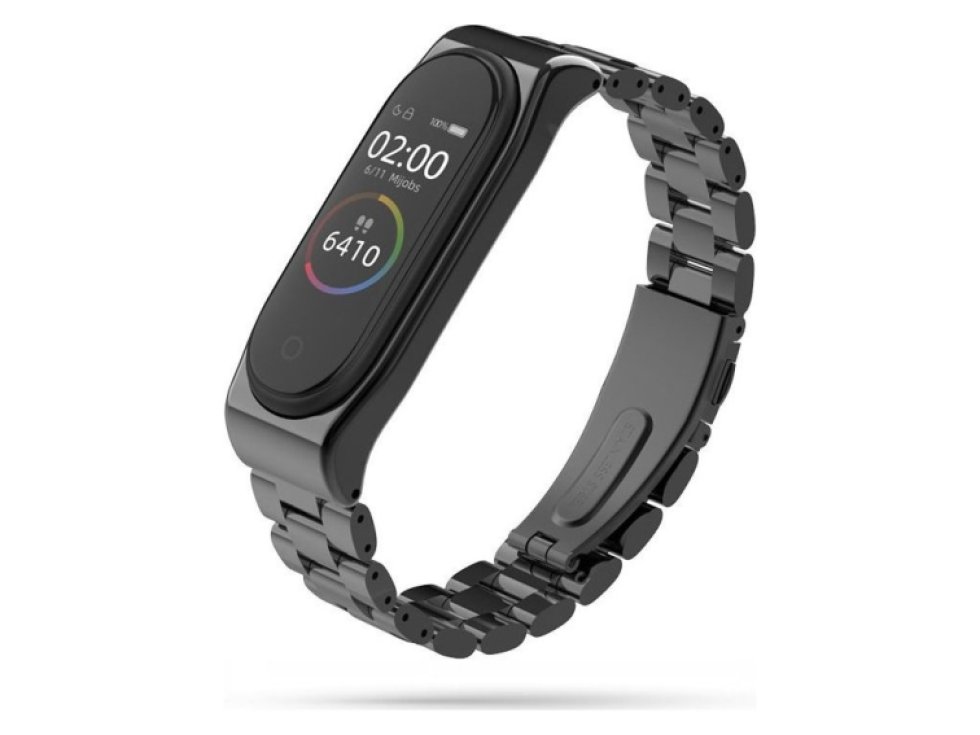 Stainless pro Xiaomi Mi Band 3 / 4 černá