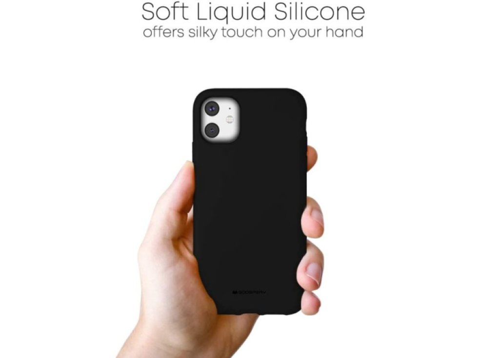 Ochranný kryt pro iPhone 11 - Mercury, Silicone Black