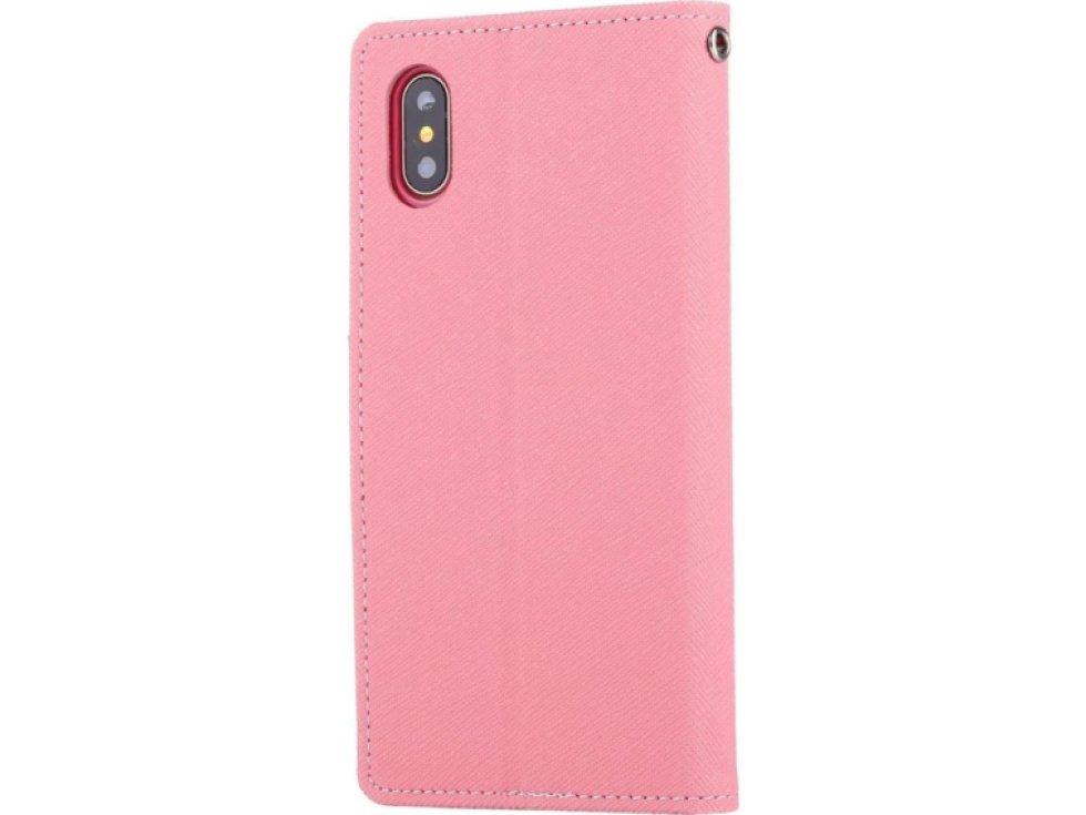 Pouzdro / kryt pro iPhone XS / X - Mercury, Fancy Diary PINK/HOTPINK