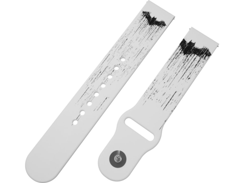 BATMAN - ČERNO-BÍLÝ ZNAK řemínek 20 mm