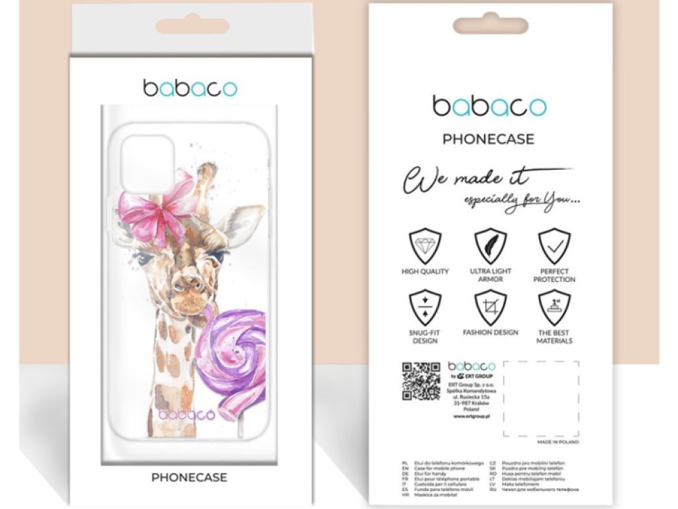 Ochranný kryt pro iPhone 11 - Babaco, Giraffe 001 BPCGIRAF022