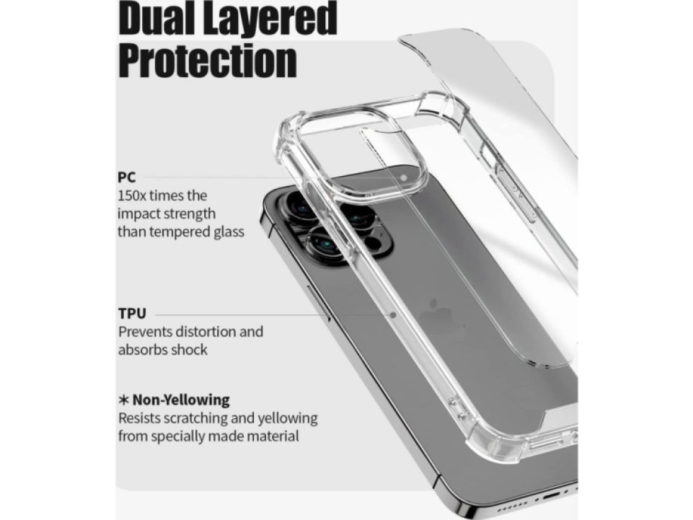 Ochranný kryt pro iPhone 14 Pro MAX - Mercury, SuperProtect Transparent