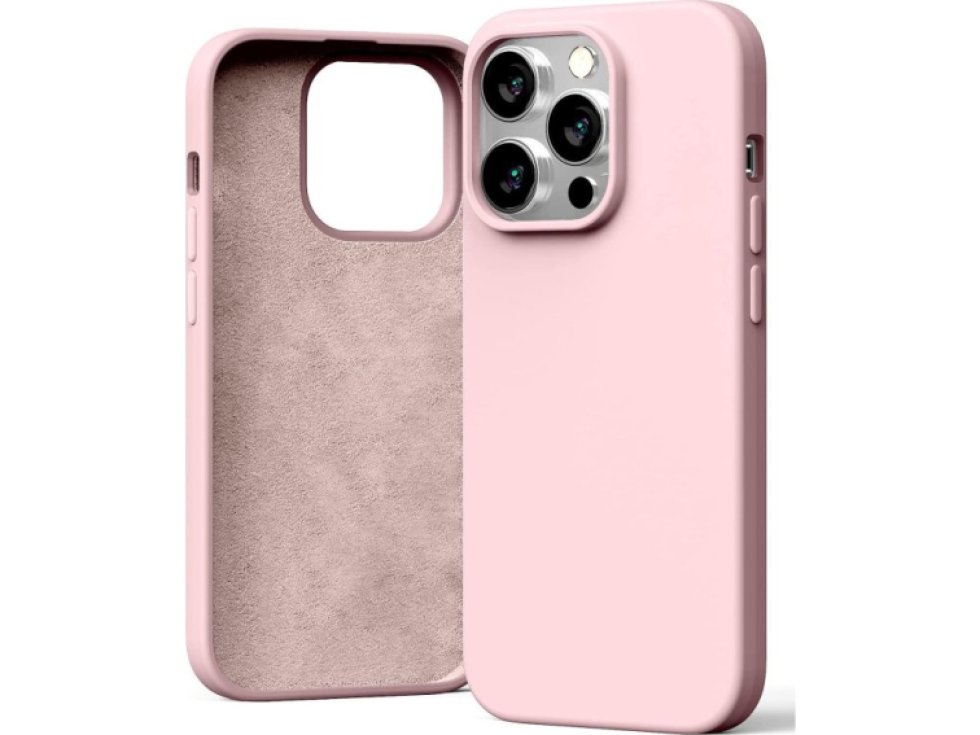 Ochranný kryt pro iPhone 14 Pro - Mercury, Silicone Pink Sand