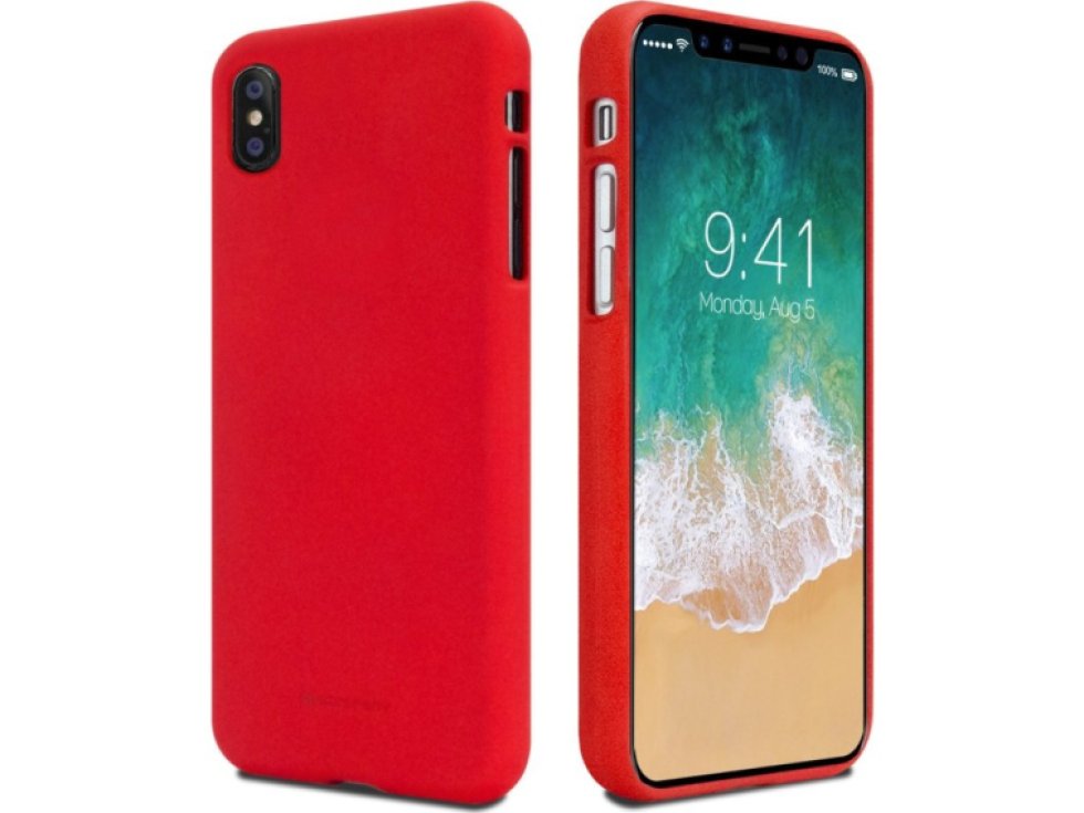 Ochranný kryt pro iPhone XS / X - Mercury, Soft Feeling Red
