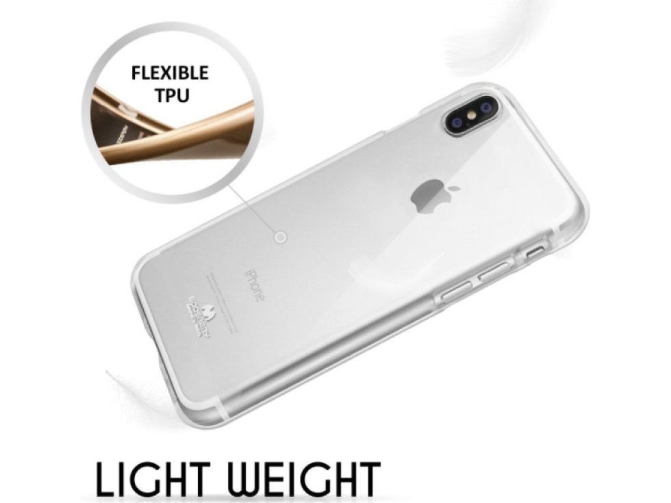 Ochranný kryt pro iPhone XS / X - Mercury, Jelly Transparent