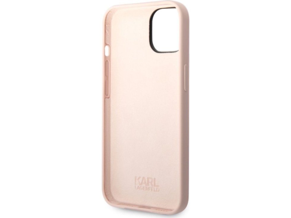 Ochranný kryt pro iPhone 14 PLUS - Karl Lagerfeld, Liquid Silicone Choupette NFT Pink KLHCP14MSNCHBCP