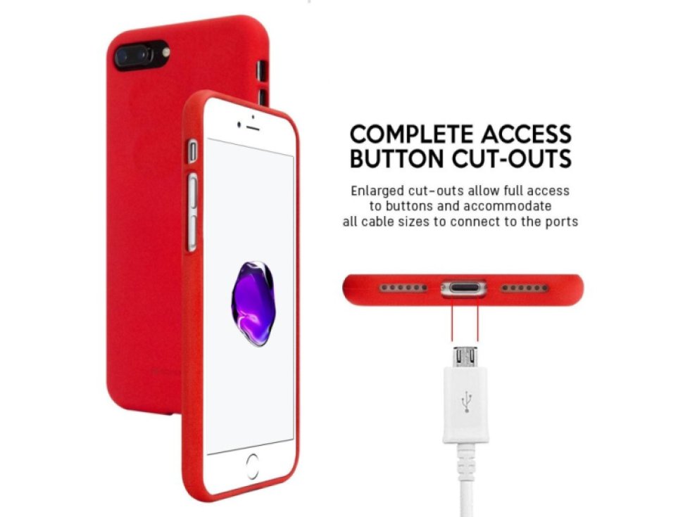 Ochranný kryt pro iPhone 7 PLUS / 8 PLUS - Mercury, Soft Feeling Red