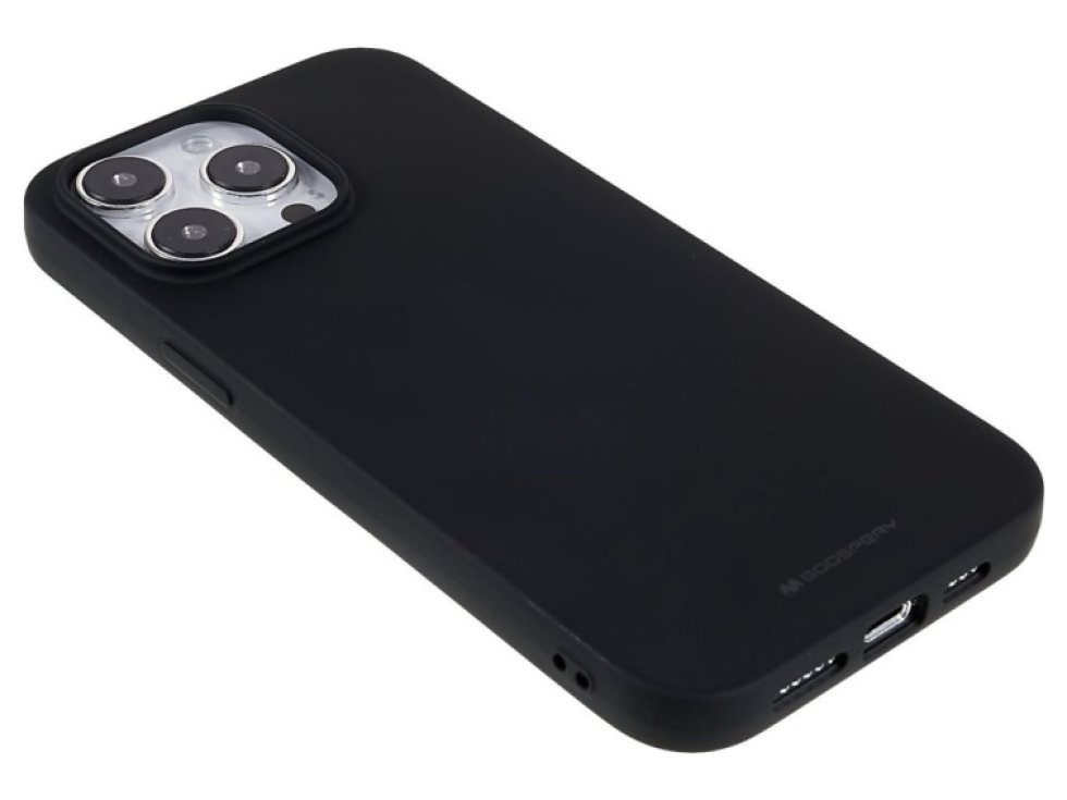 Ochranný kryt pro iPhone 14 Pro MAX - Mercury, Soft Feeling Black