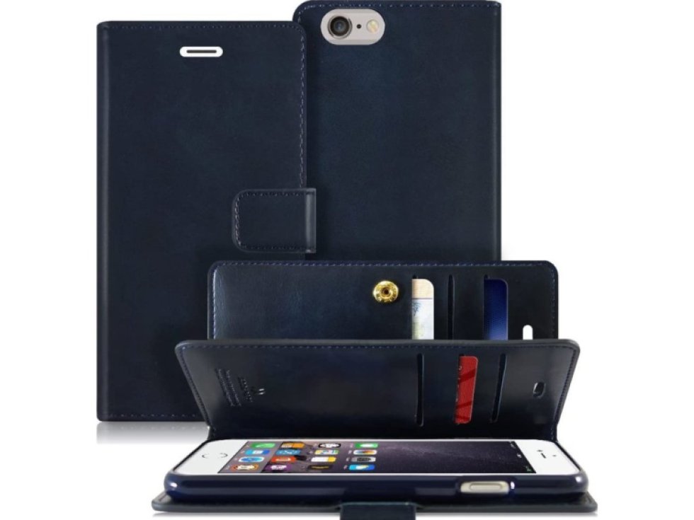 Knížkové pouzdro na iPhone 6 / 6S - Mercury, Mansoor Diary Navy