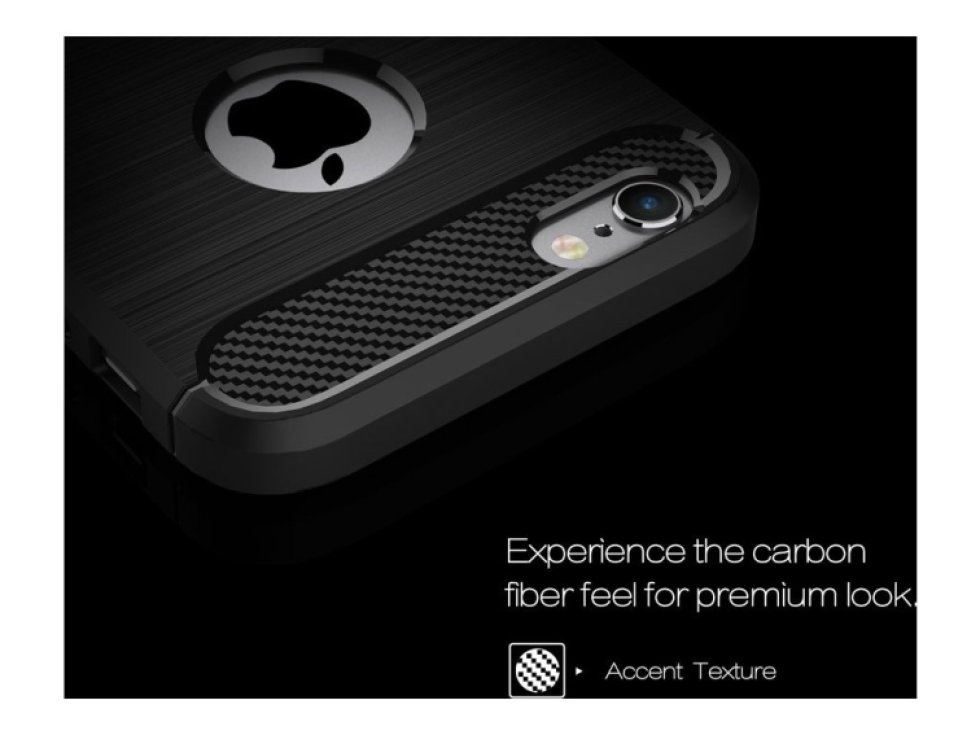 Ochranný kryt na iPhone 6 / 6S - Carbon Fibre