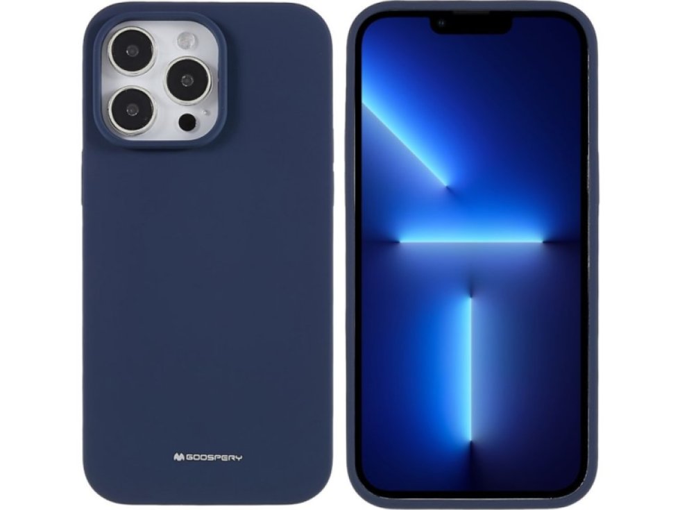 Ochranný kryt na iPhone 15 Pro MAX - Mercury, Silicone Navy
