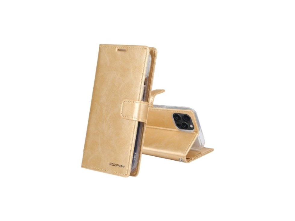 Ochranné pouzdro na iPhone 15 Pro MAX - Mercury, Bluemoon Diary Gold