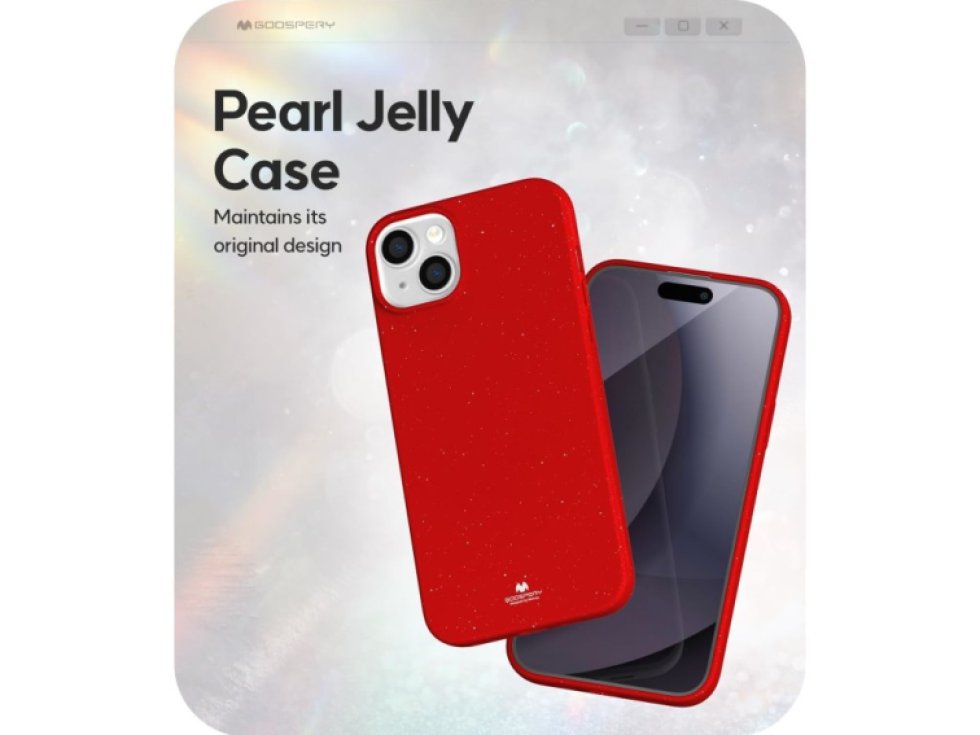 Ochranný kryt na iPhone 15 PLUS - Mercury, Jelly Red