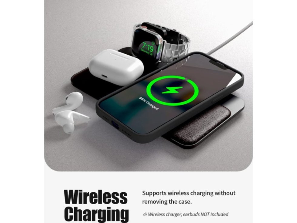 Ochranný kryt pro iPhone 14 PLUS - Mercury, Silicone Black