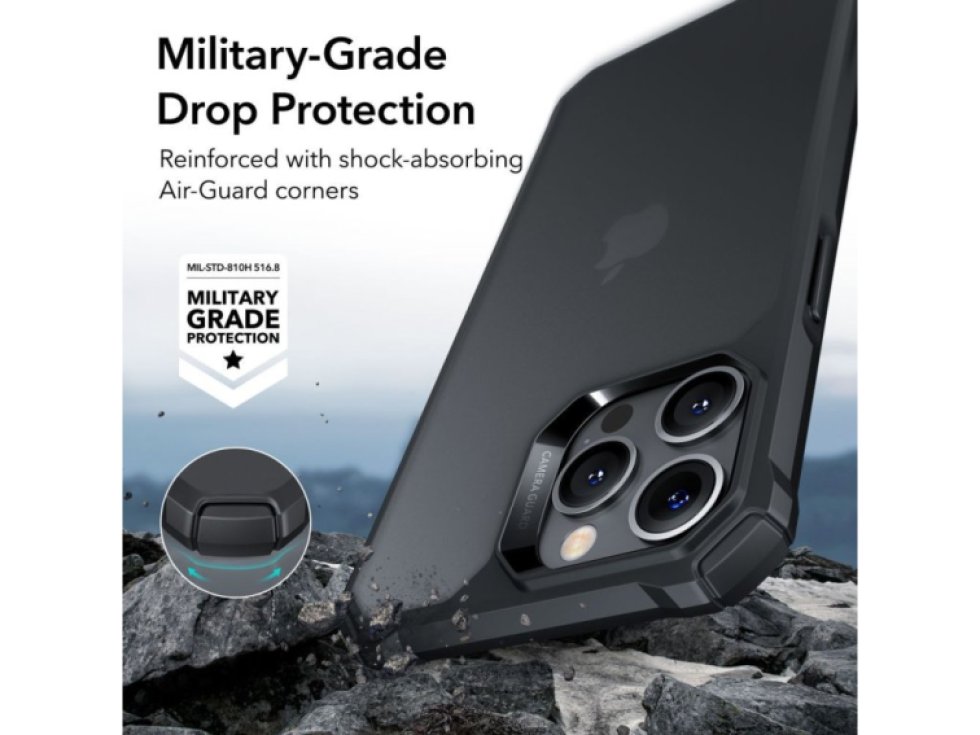 Ochranný kryt pro iPhone 14 Pro - ESR, Air Armor Frosted Black