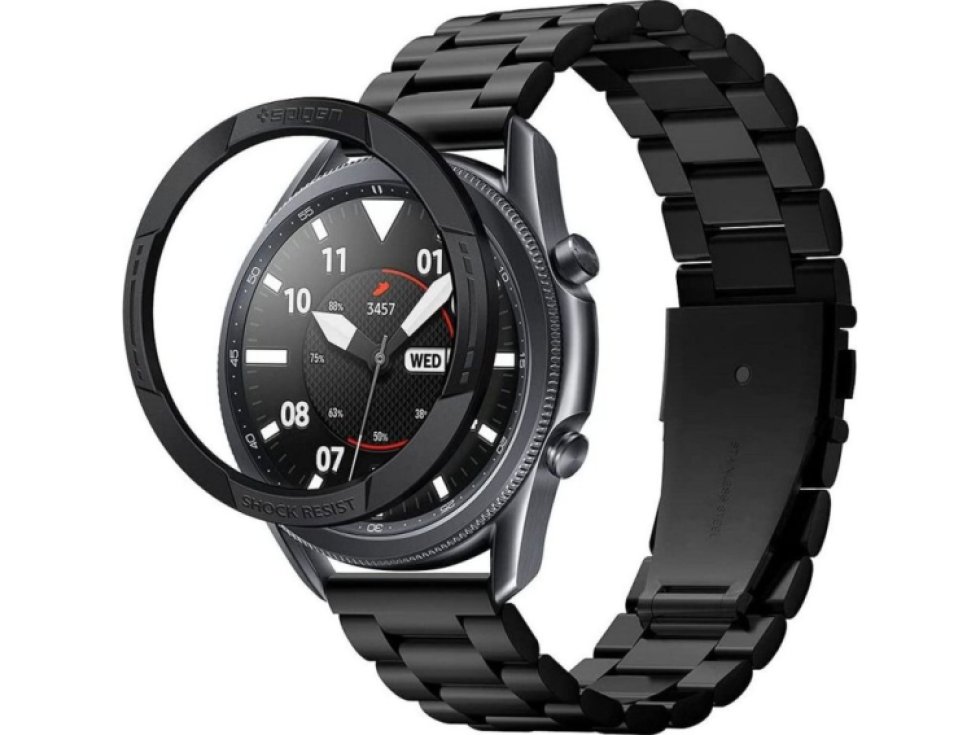 Ochranný kryt pro Samsung Galaxy Watch 45mm - Spigen, Chrono Shield Black