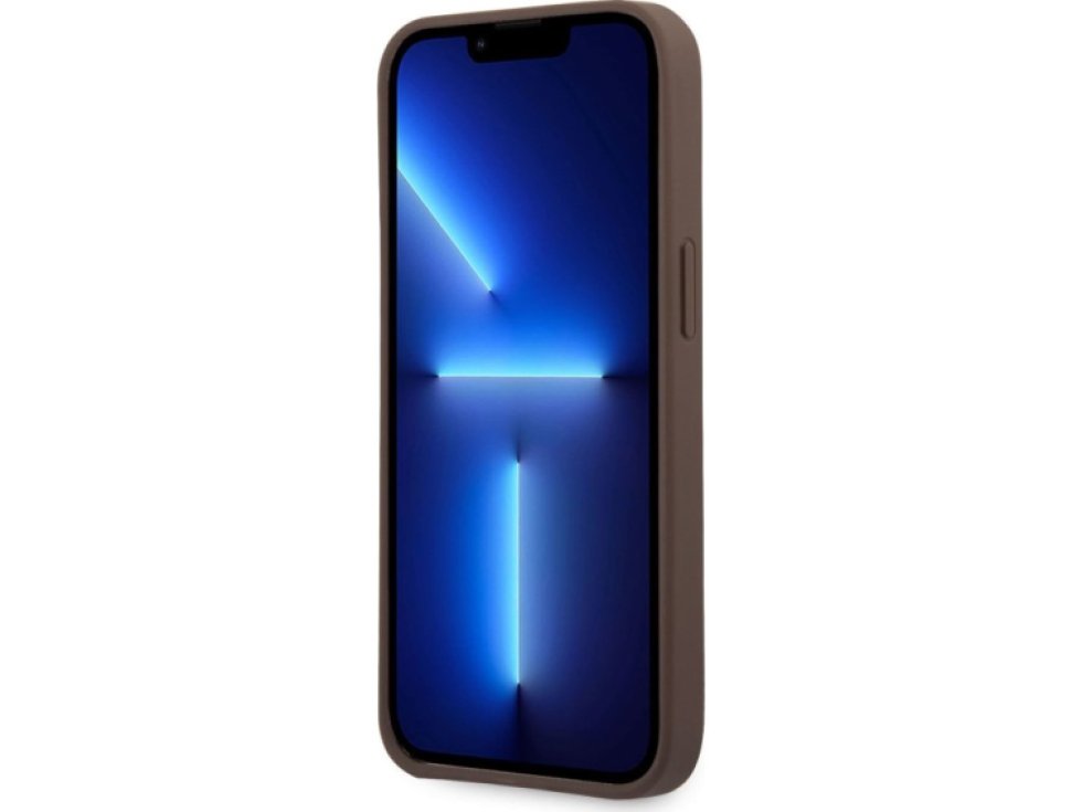 Ochranný kryt pro iPhone 14 Pro - Guess, 4G Logo Back Brown GUHCP14L4GMGBR