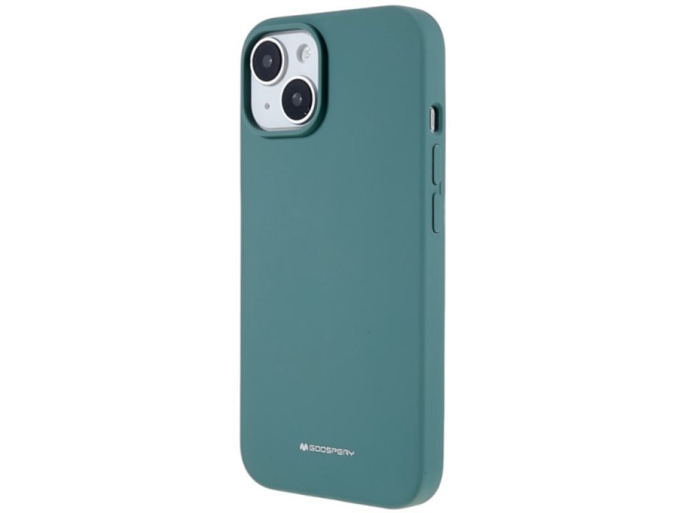 Ochranný kryt na iPhone 15 - Mercury, Silicone Green
