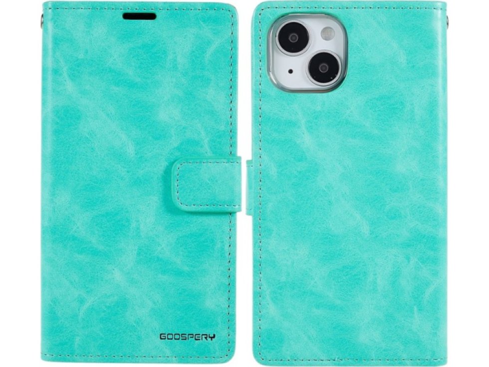 Ochranné pouzdro pro iPhone 14 PLUS - Mercury, Bluemoon Diary Mint