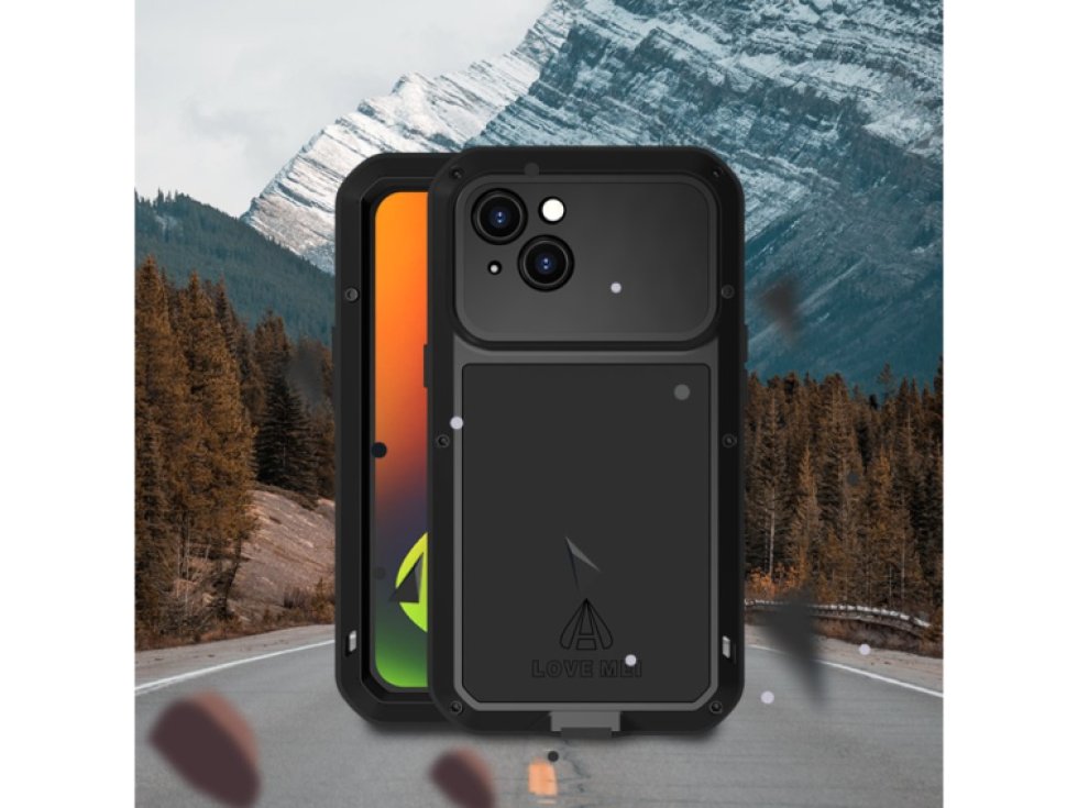 Ochranný kryt pro iPhone 14 - LOVE MEI, Powerful Black