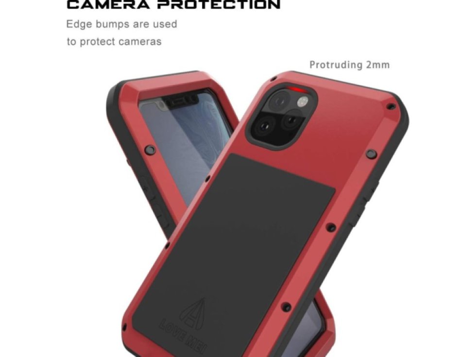 Ochranný kryt na iPhone 11 Pro - LOVE MEI, Powerful Red