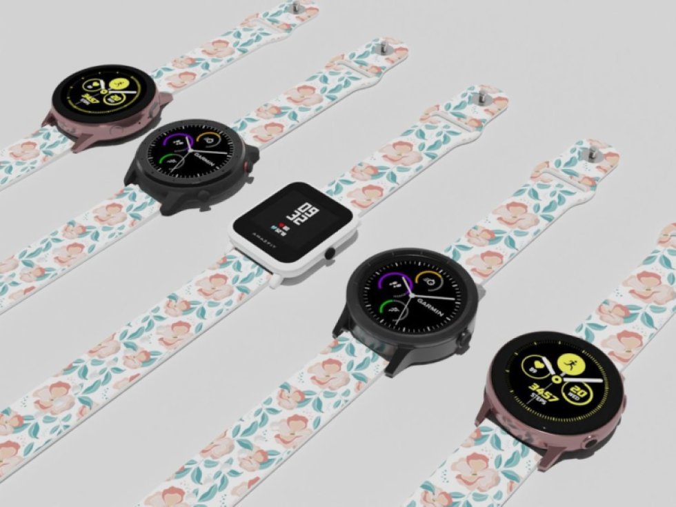 ČERVENÉ KVĚTINY řemínek 20 mm