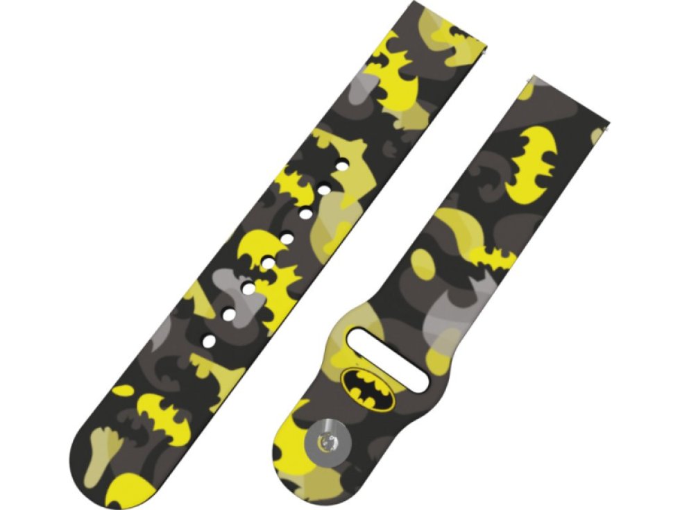 BATMAN - ŽLUTO-ČERNÝ ZNAK řemínek 22 mm