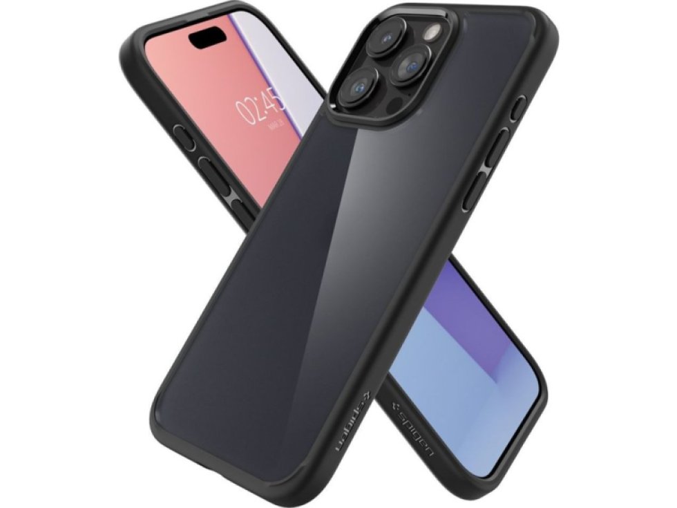 Ochranný kryt na iPhone 15 Pro - Spigen, Ultra Hybrid Frost Black