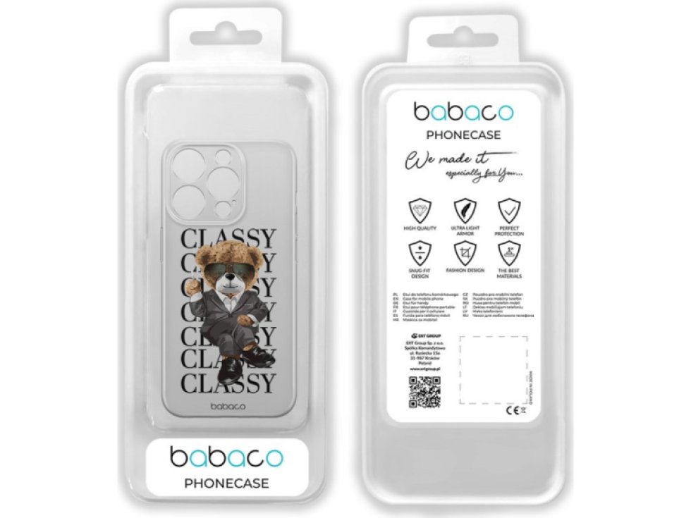 Ochranný kryt na iPhone 12 Pro MAX - Babaco, Teddy Classy 001 BPCTEDDY10007