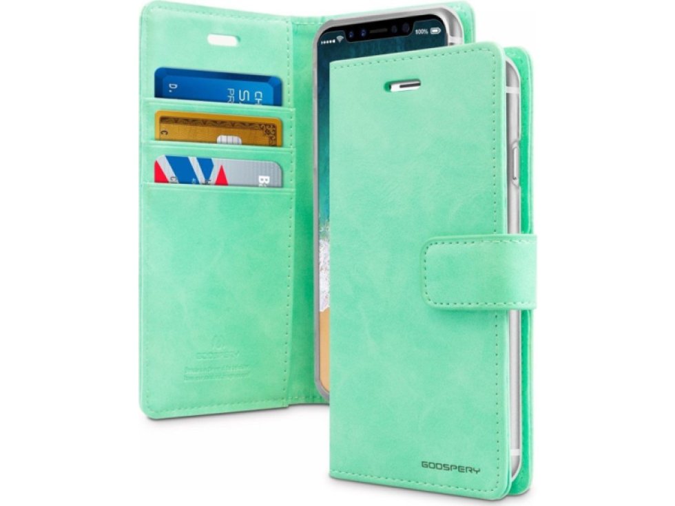 Pouzdro na iPhone 11 - Mercury, Bluemoon Diary MINT