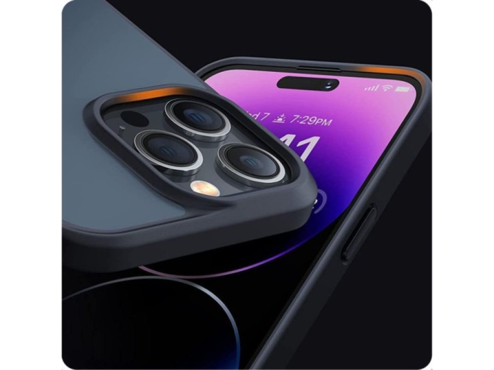 Ochranný kryt na iPhone 15 Pro MAX - Tech-Protect, Magmat Matte Navy