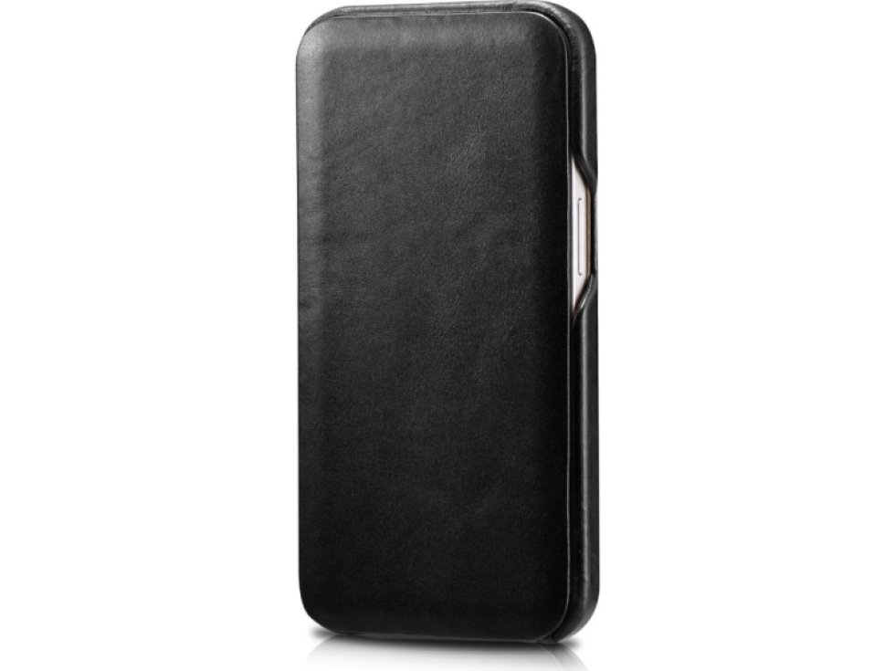 Knížkové pouzdro pro iPhone 13 mini - iCarer, Vintage Black 01.21.RIX1301-BK