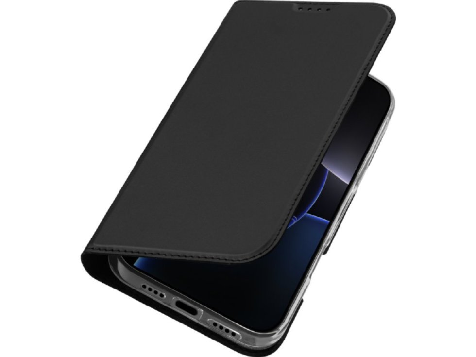 Knížkové pouzdro na iPhone 16 Pro - DuxDucis, SkinPro Black