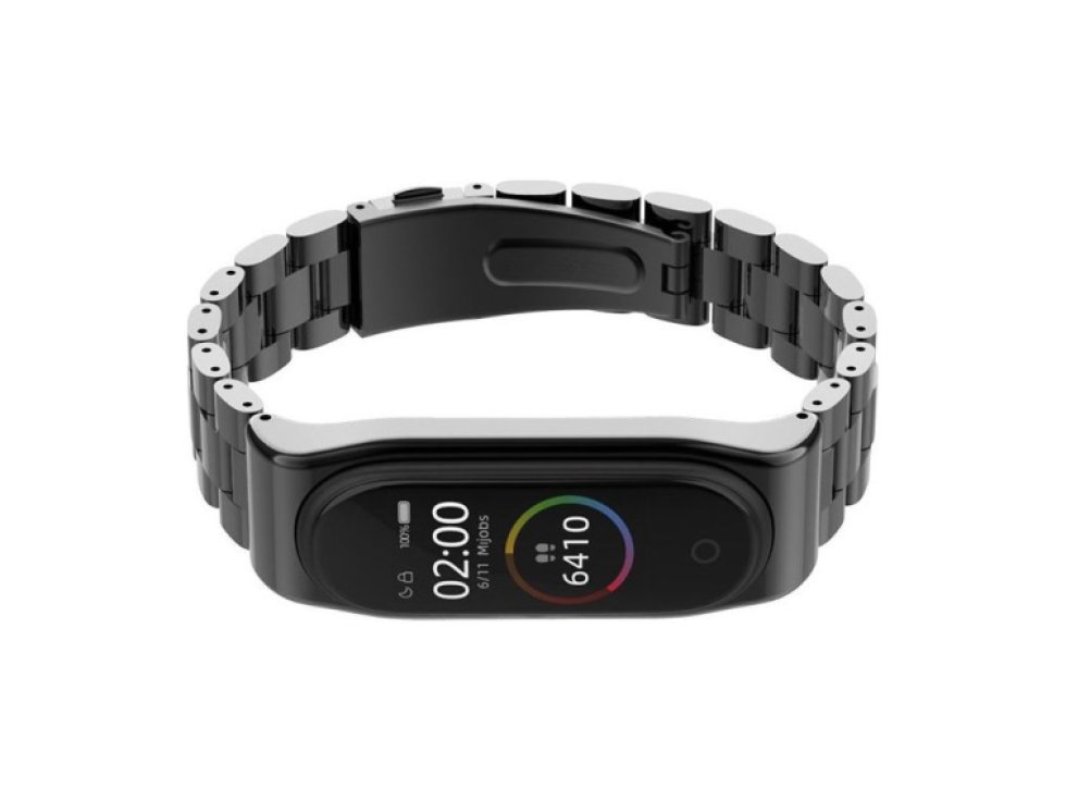 Stainless pro Xiaomi Mi Band 3 / 4 černá