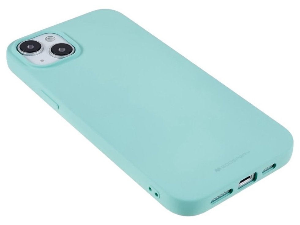 Ochranný kryt na iPhone 15 PLUS - Mercury, Soft Feeling Mint