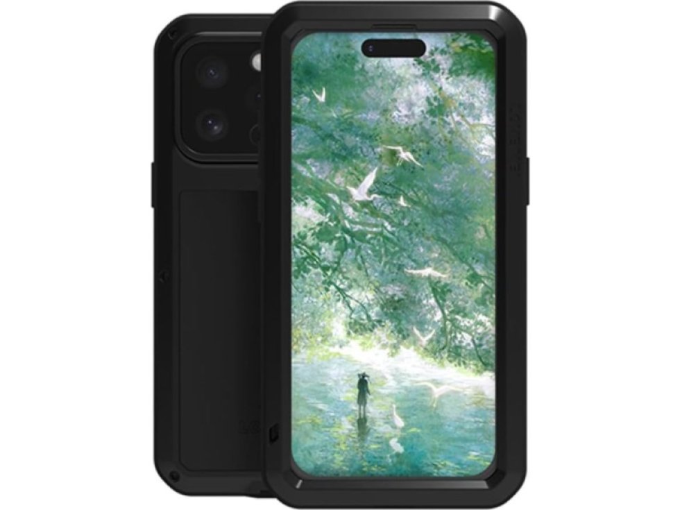 Ochranný kryt na iPhone 16 Pro MAX - LOVE MEI, Powerful Black