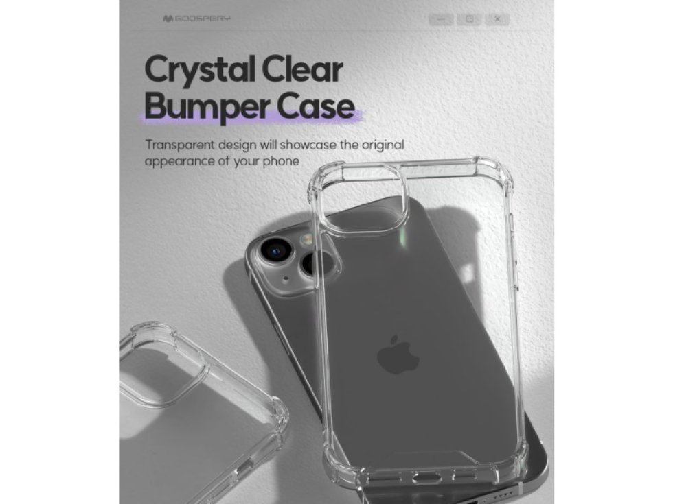 Ochranný kryt na iPhone 15 PLUS - Mercury, SuperProtect Transparent