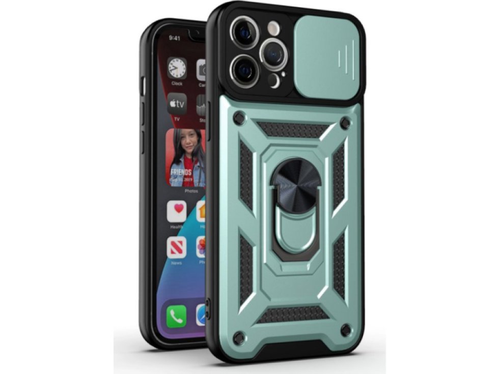 Ochranný kryt pro iPhone 12 Pro MAX - Mercury, Camera Slide Lime