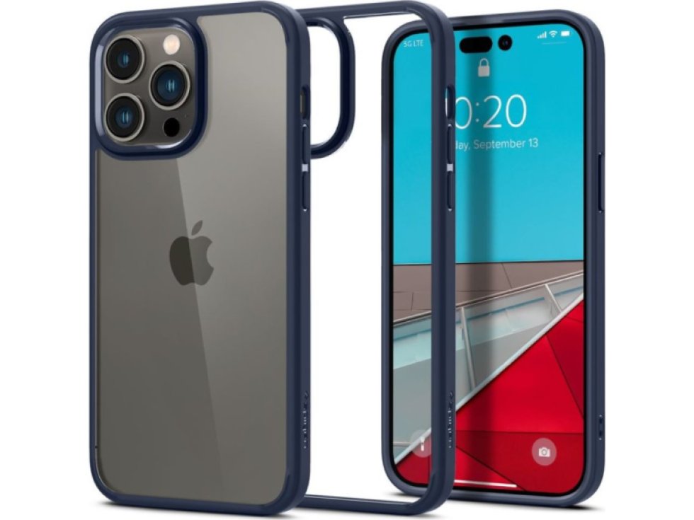 Ochranný kryt pro iPhone 14 Pro - Spigen, Ultra Hybrid Navy Blue