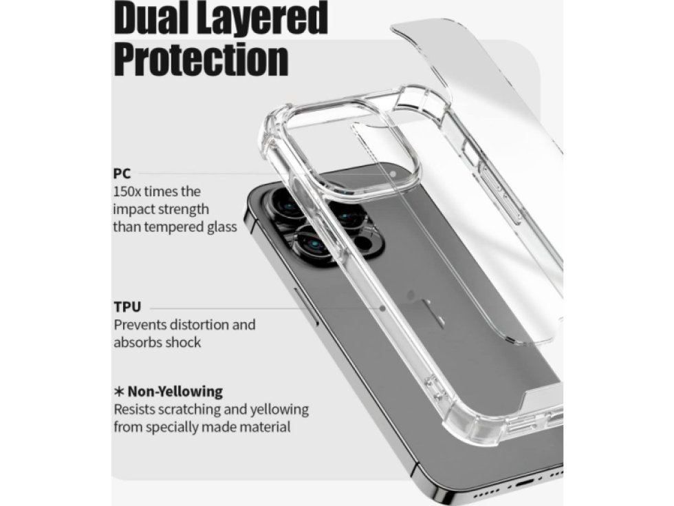 Ochranný kryt pro iPhone 14 Pro - Mercury, SuperProtect Transparent