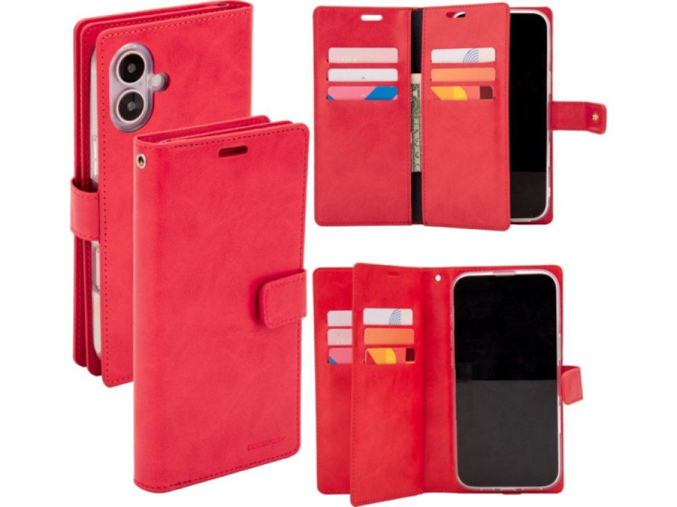 Ochranné pouzdro na iPhone 16 PLUS - Mercury, Mansoor Diary Red