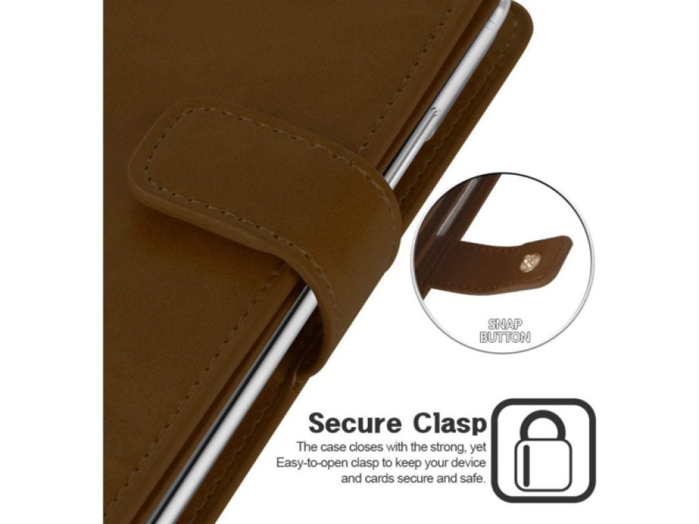 Knížkové pouzdro na iPhone 12 / 12 Pro - Mercury, Mansoor Diary Brown