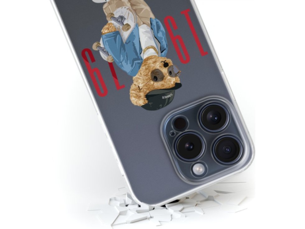 Ochranný kryt na iPhone 15 Pro MAX - Babaco, Teddy Los Angeles 001 BPCTEDDY14575