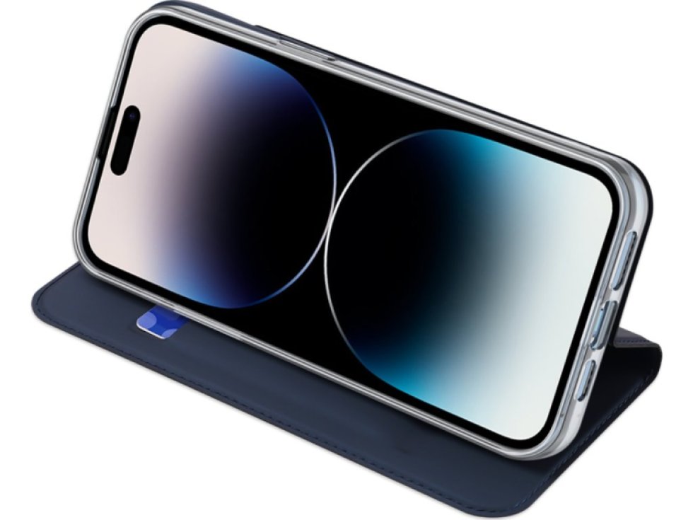 Knížkové pouzdro pro iPhone 14 Pro - DuxDucis, SkinPro Blue