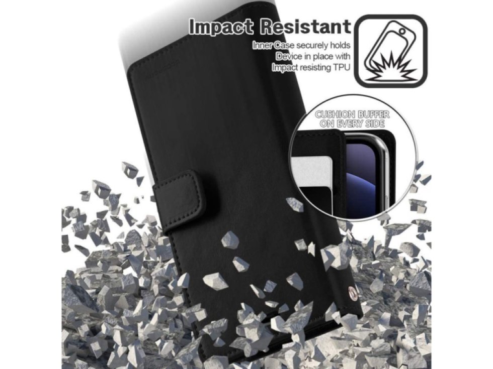 Knížkové pouzdro na iPhone 12 mini - Mercury, Mansoor Diary Black