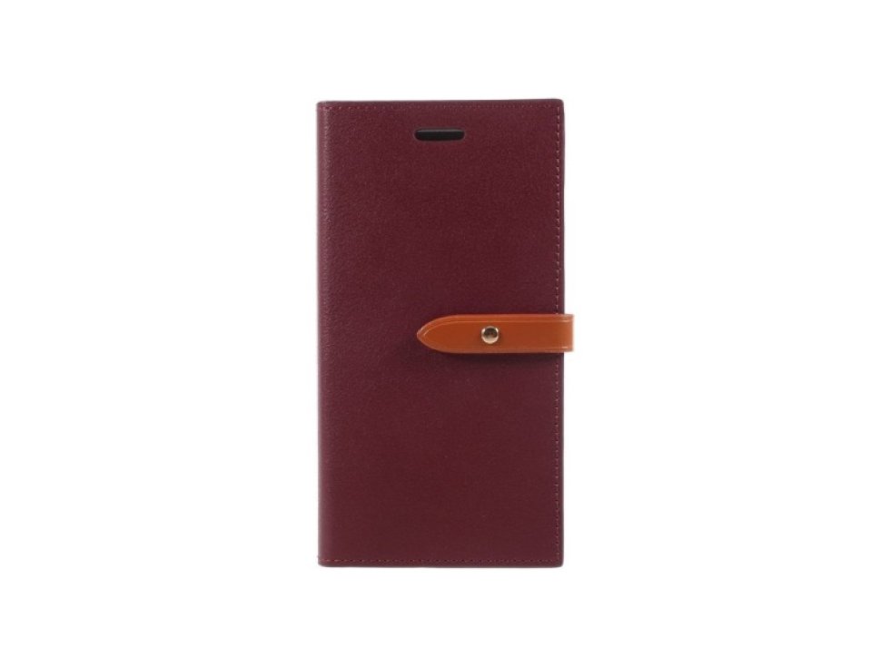 Pouzdro / kryt pro iPhone XS / X - Mercury, Romance Diary WINE/BROWN