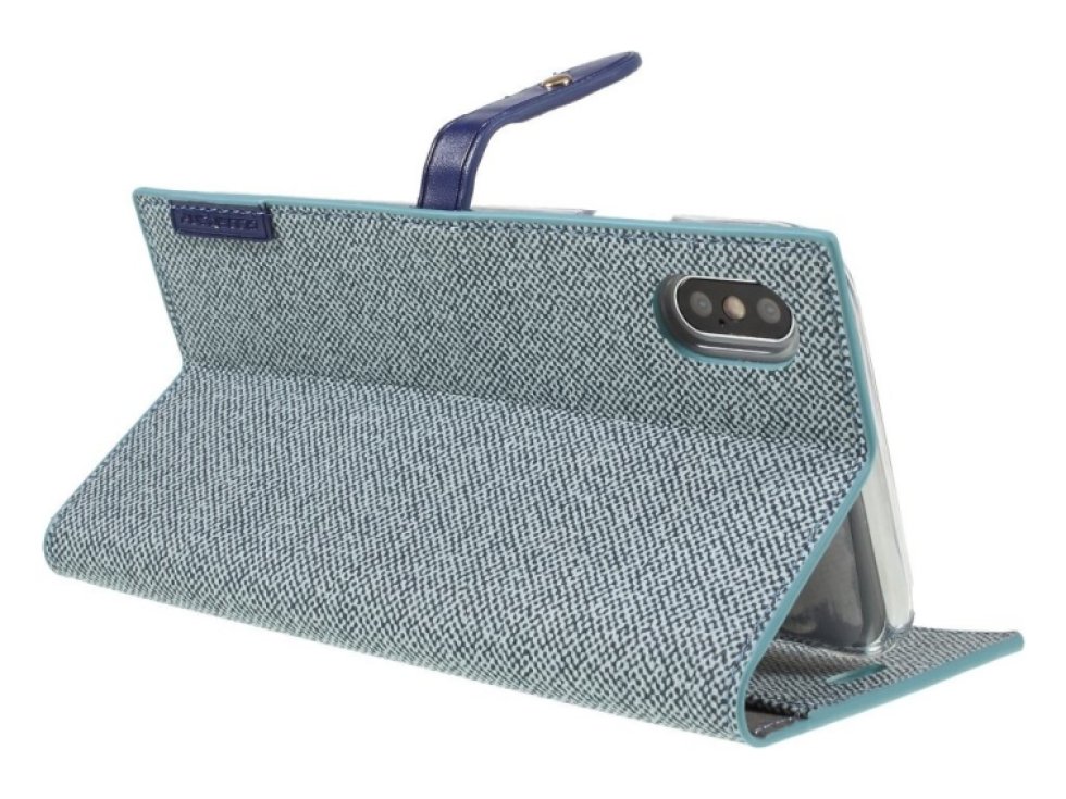 Pouzdro / kryt pro iPhone XS MAX - Mercury, Milano Diary Blue/Blue