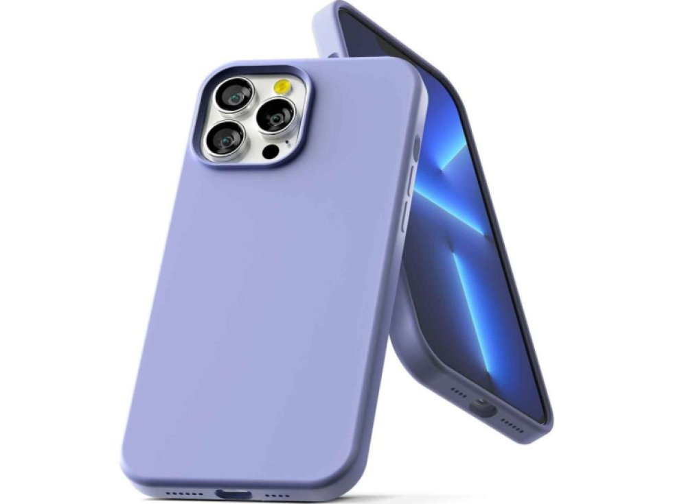 Ochranný kryt pro iPhone 13 Pro MAX - Mercury, Silicone Lavender Gray