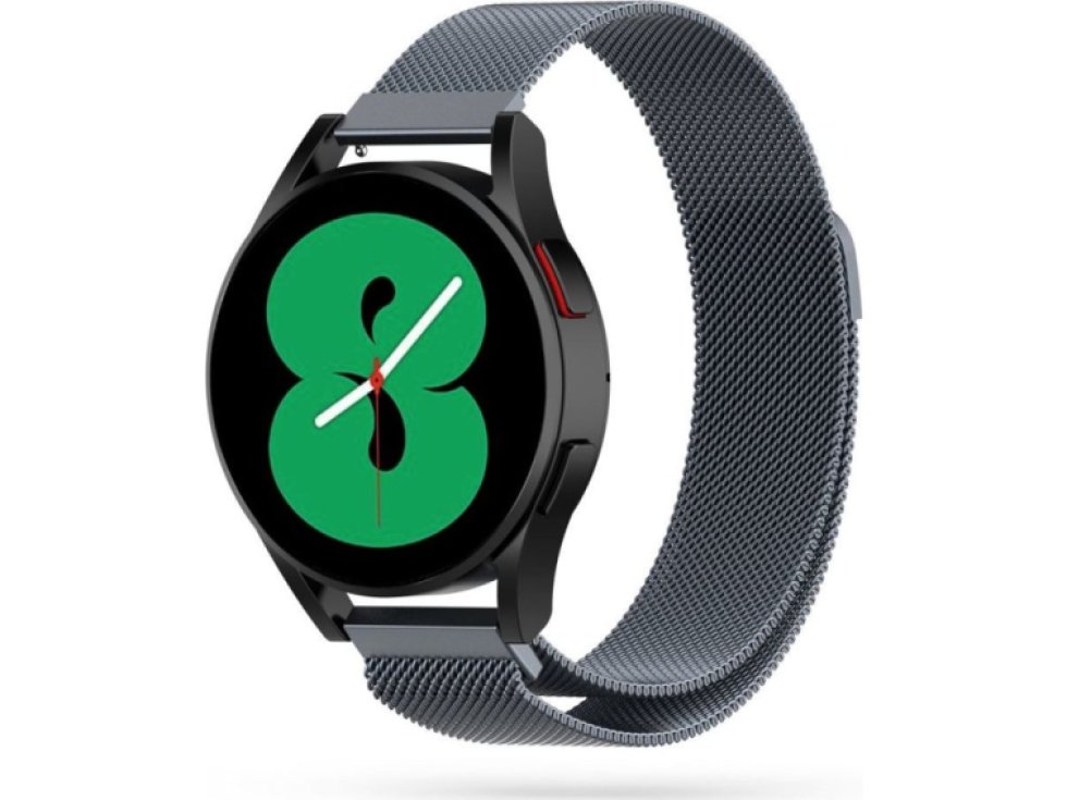 Řemínek pro Samsung Galaxy Watch 40mm / 42mm / 44mm / 46mm - Tech-Protect, Milaneseband Gray
